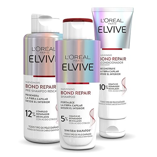 L'Oréal Paris Elvive Bond Repair - Pack Rutina Profesional Reparadora Sin Sulfatos