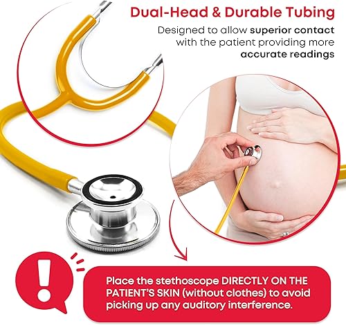 Miniatura 9 de Ever Ready First Aid - Estetoscopio de doble cabezal color negro