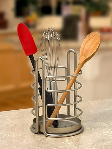 Miniatura 3 de Spectrum Diversified Soporte para utensilios europeo, níquel satinado