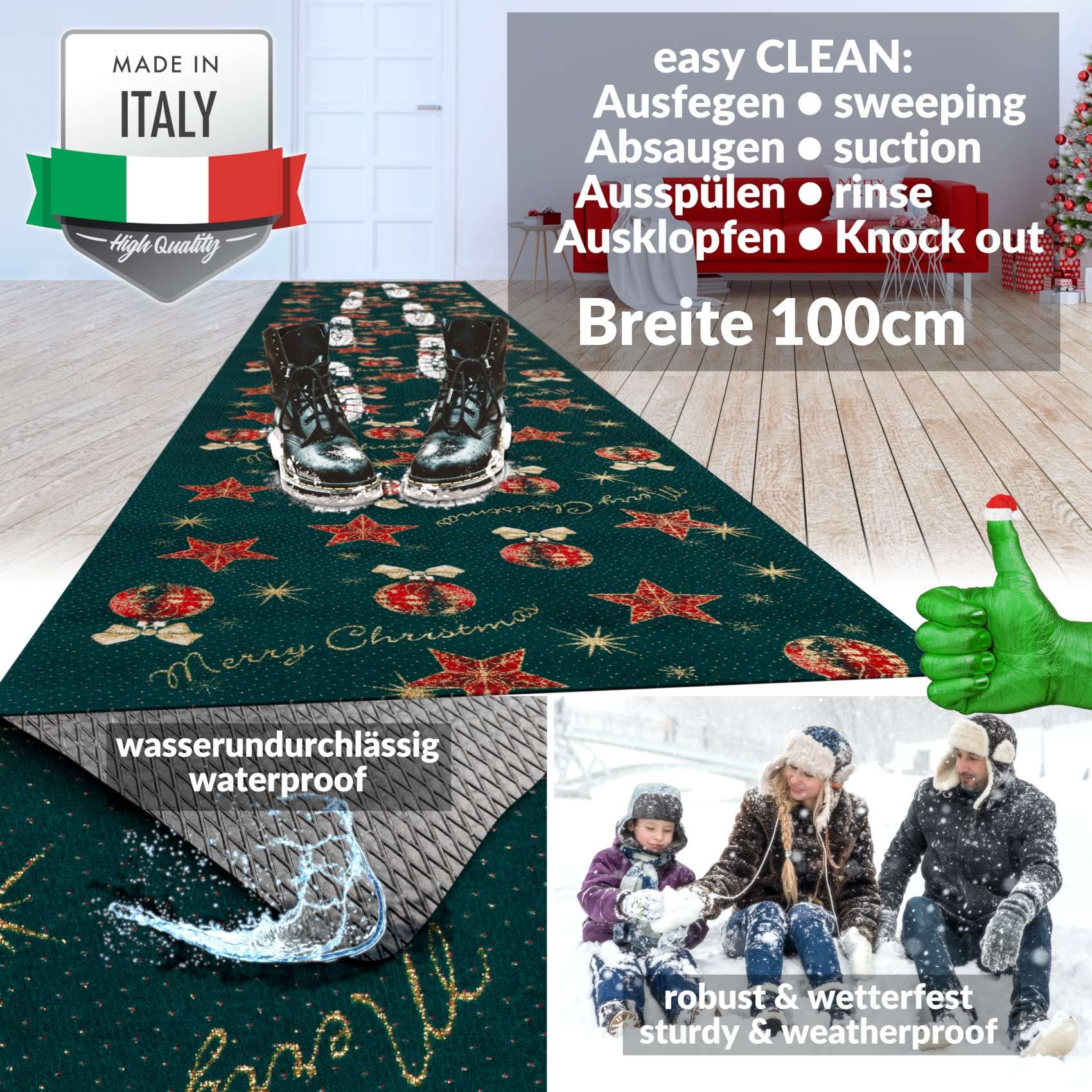 Weihnachtsmann Weihnachtsteppich Niedlicher Schneemann Weihnachtsfußmatten