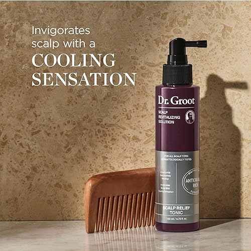 Miniatura 3 de Dr. Groot Solución revitalizante para el cuero cabelludo, tónico para aliviar el cuero cabelludo, con manzanilla, niacinamida, mentol  con biotina y
