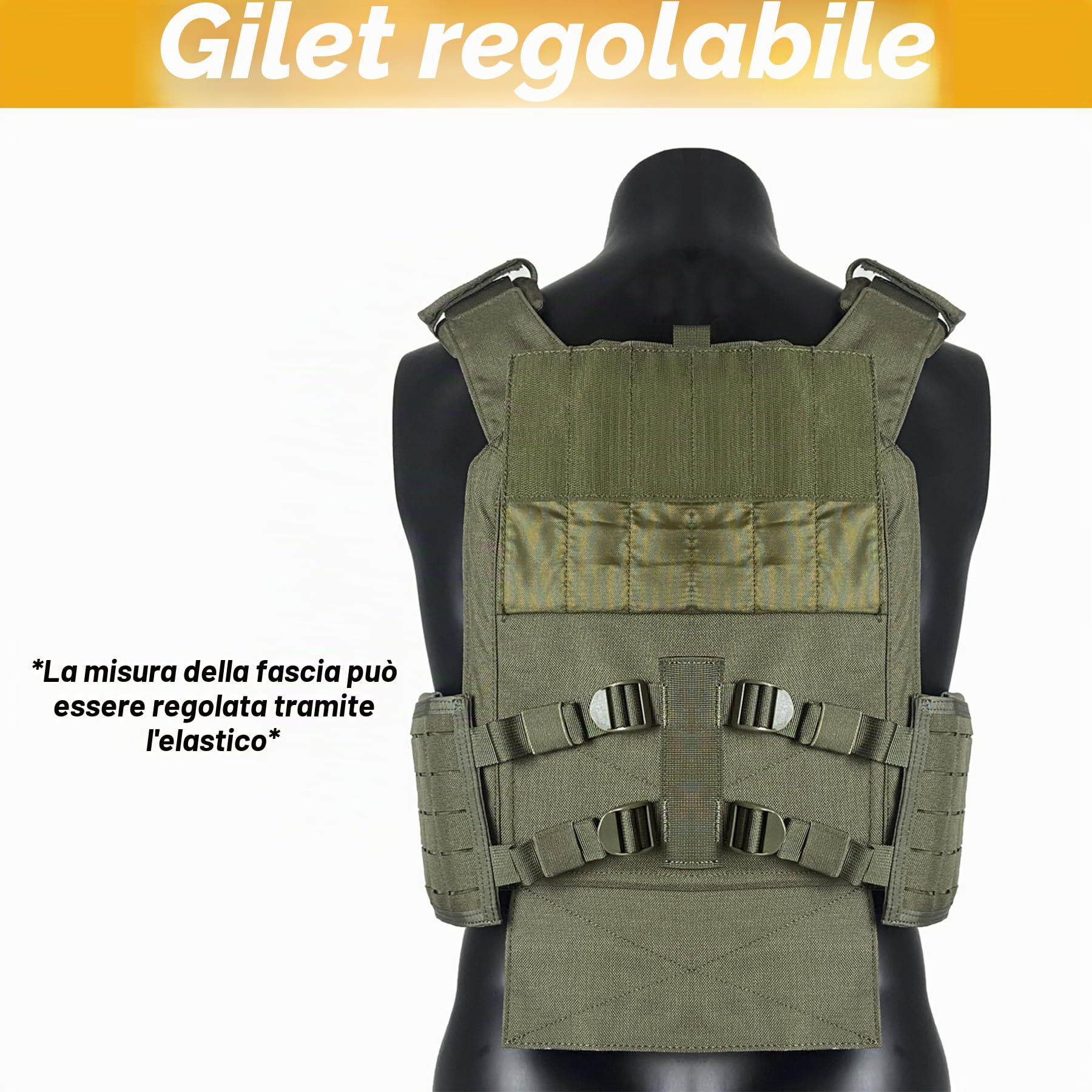 TWINFALCONS Gilet Tattico Militare da Softair, 1000D Nylon Molle Giubbotto Regolabile Modulare Gilet con Tasche Interna per Piastre EVA Quick Release Buckle Giubbotti Militare