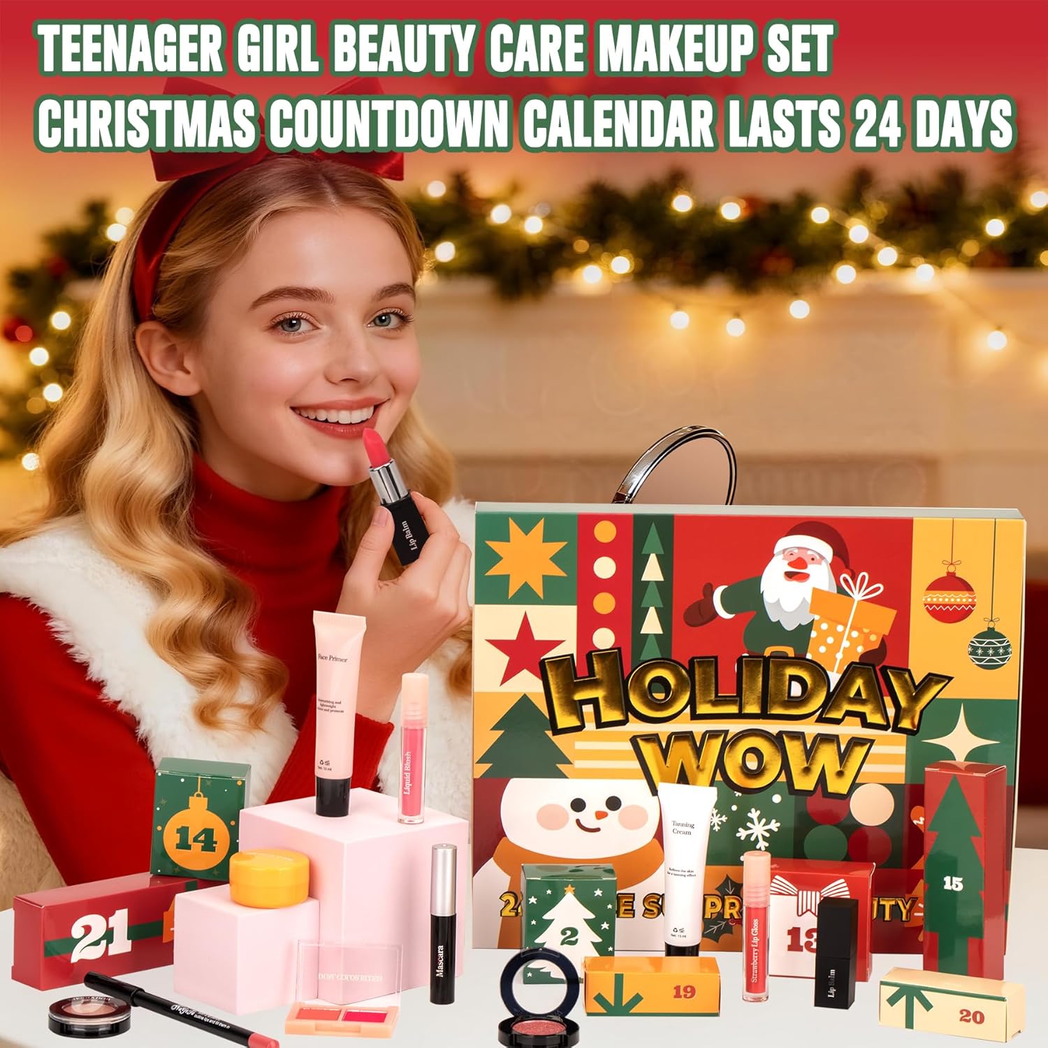 Makeup Advent Calendar 2025-24 Days Advent Calendar for Teen Girls Makeup Gift Set - Advent Beauty Calendar 2025, Individually Boxed Makeup & Cosmetic Surprises - Christmas Gifts for Teen Girls - Image 3