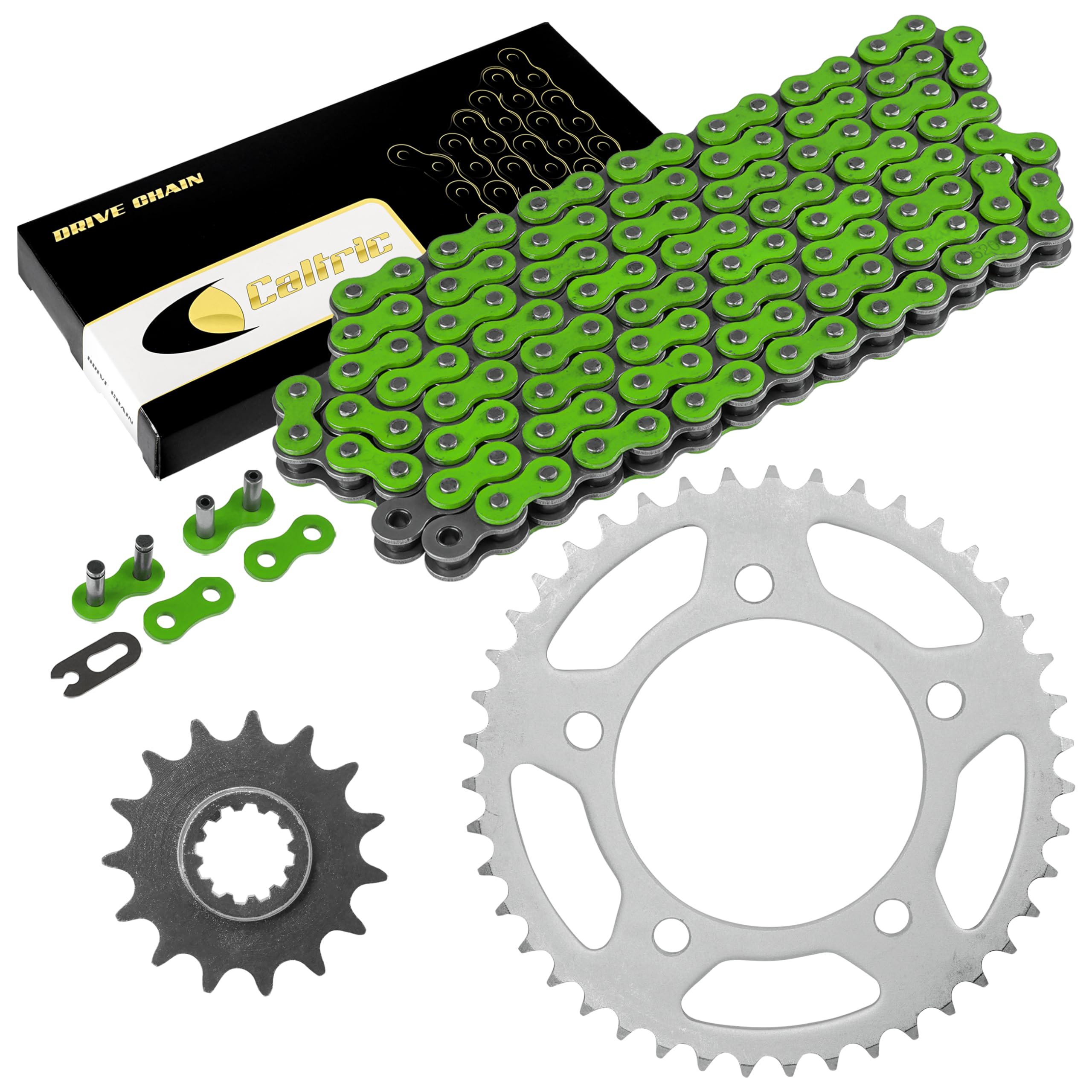 Caltric Drive Chain and Sprockets Kit Compatible with HONDA CBR600F3 CBR600 F3 1997 1998