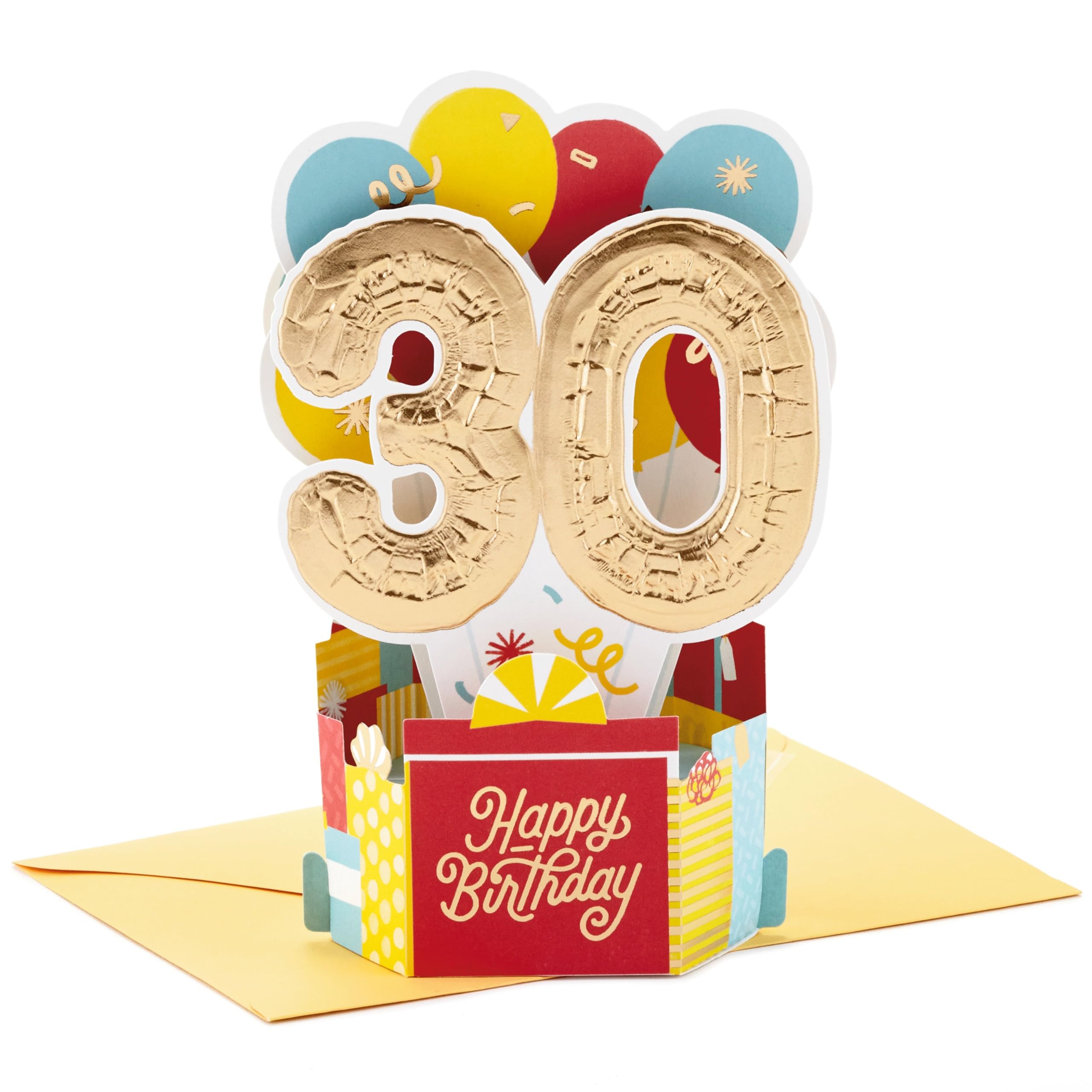 Hallmark Paper Wonder Collection 3D Pop-Up 30th Birthday Card