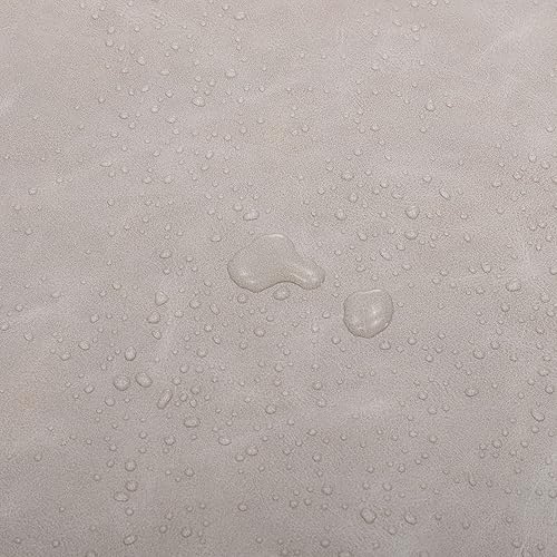 Miniatura 14 de VESCASA Sillas de comedor tapizadas de piel sintética con respaldo, sillas modernas de mediados de siglo con marco de metal negro para comedor, Piel