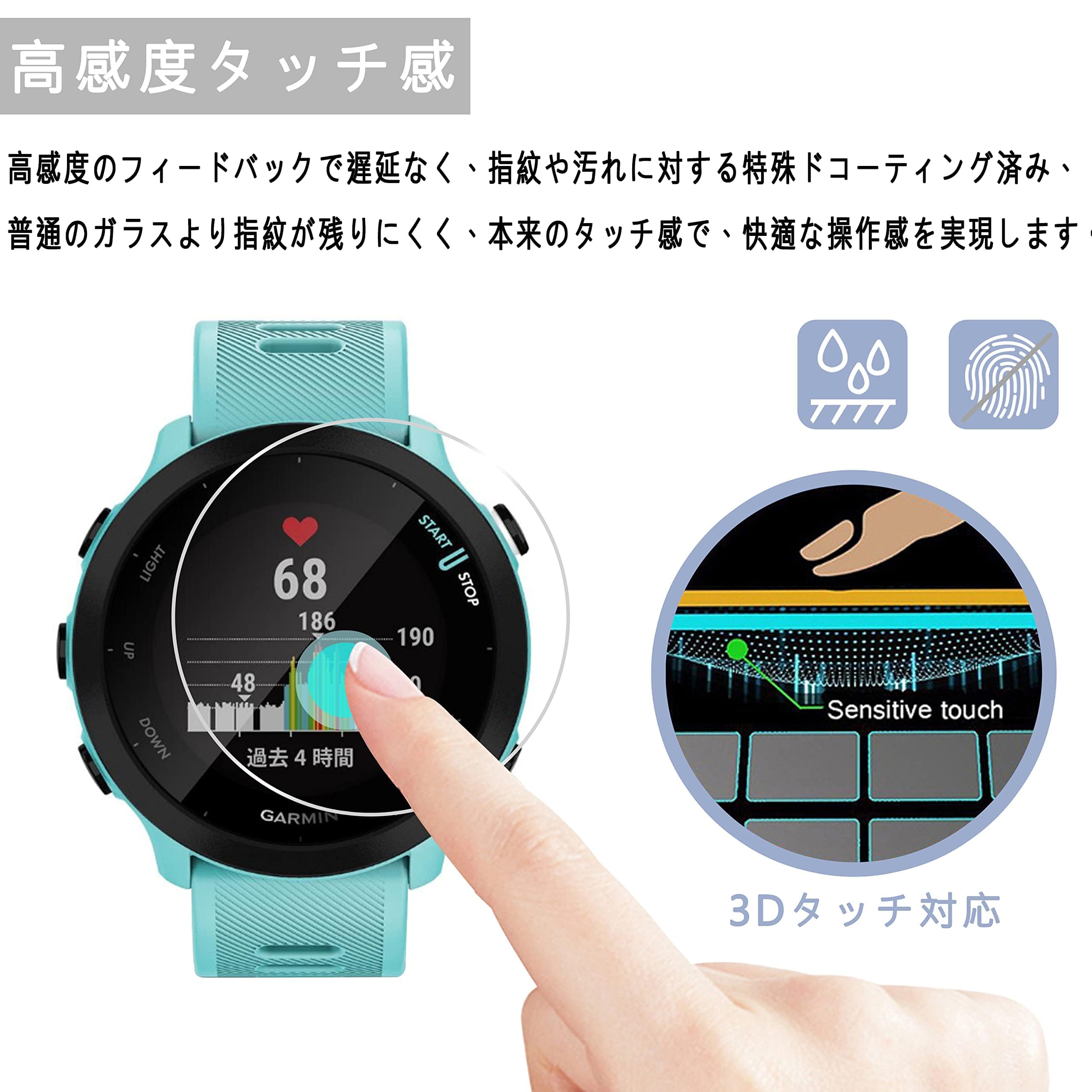 Amazon | 【3枚セット-高 品質】対応 GARMIN (ガーミン) ForeAthlete