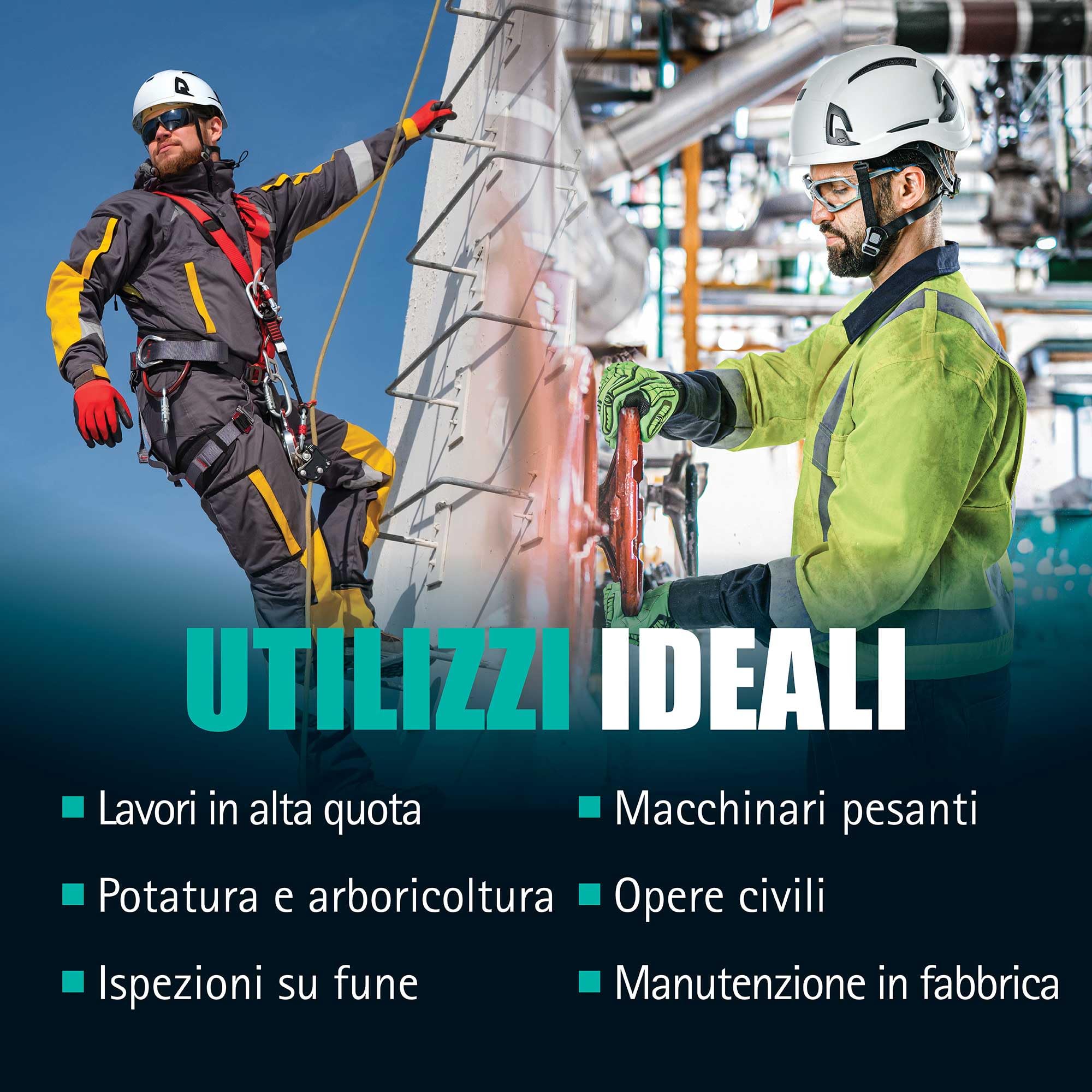 JSP EVO ALTA DualSwitch Elmetto Premium ABS Cantiere e Alpinismo, Bianco | Passa dalla protezione EN 397 industriale a EN 12492 per alpinismo. Guscio ABS. EN 50365 certificato.