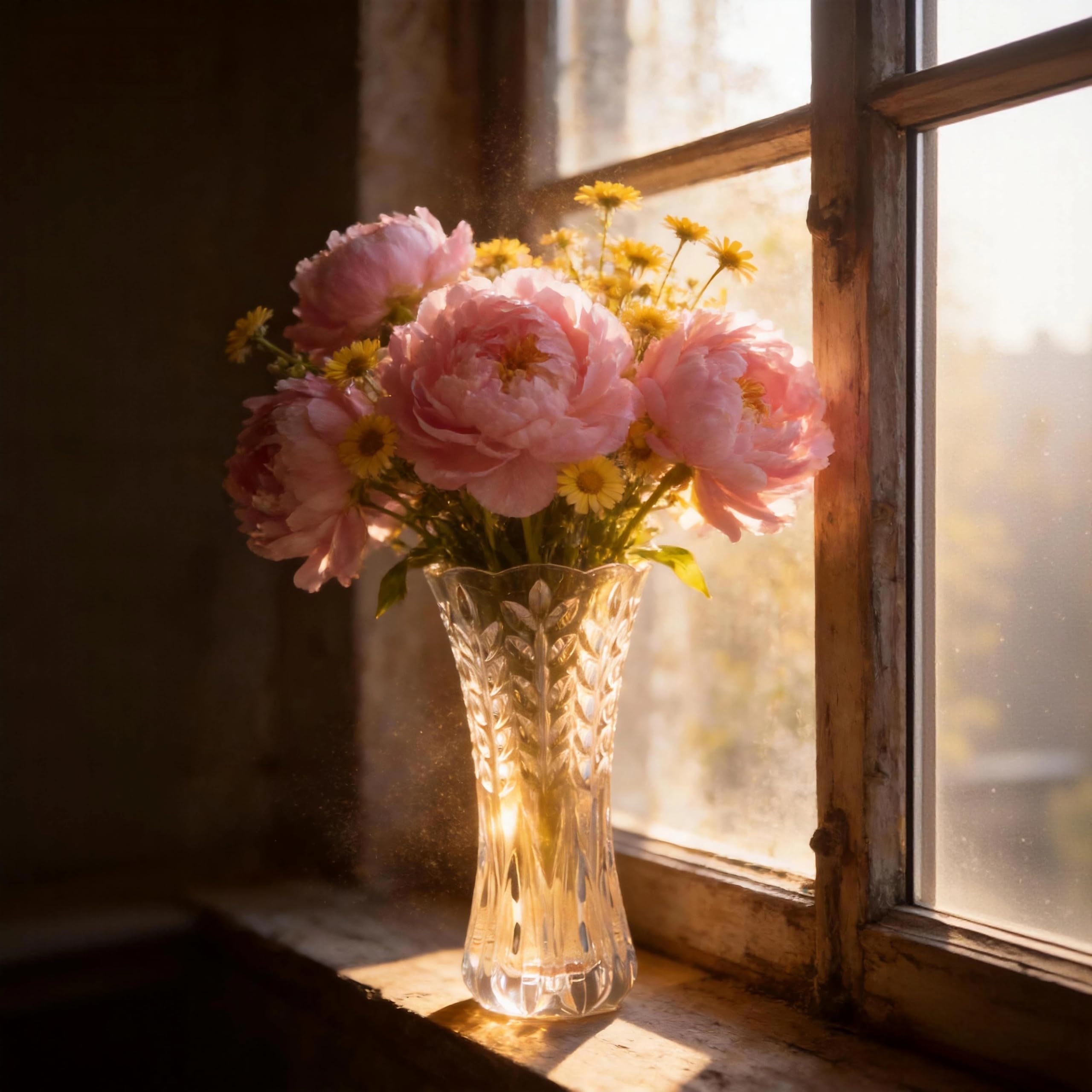 Grand Vase à Fleurs 30,5 cm - Plastique Incassable Comme Verre et Cristal - Rose pour Décoration Maison, Bureau, Mariage