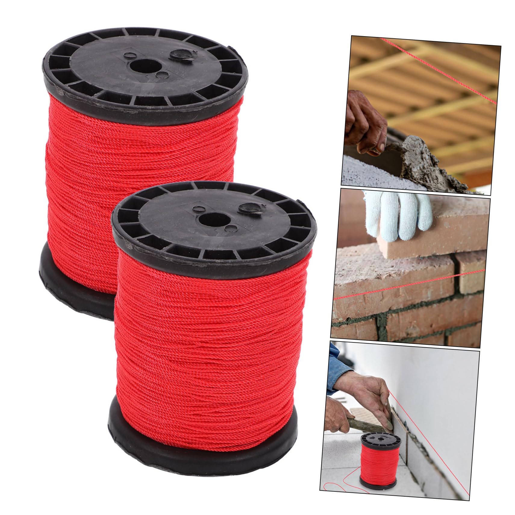 Uonlytech 4rollen Nylon Schnur Für Bauarbeiten Robuste Strapazierfähige Konstruktionsschnur Aus Nylon Für Gartenarbeit Handwerk Und Mehr Für Mauerwerksprojekte Und -aktivitäten
