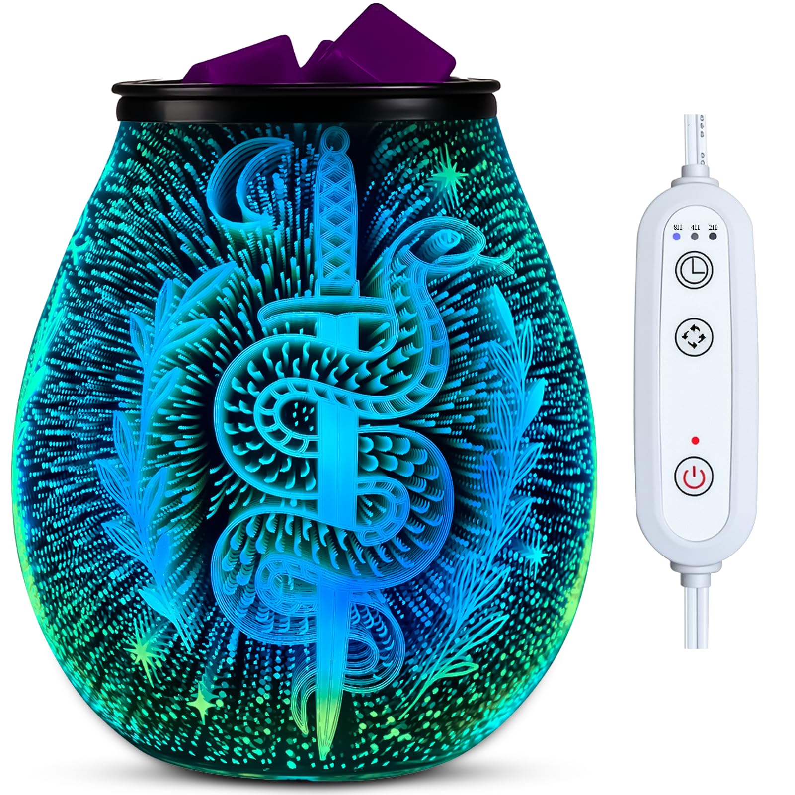 50% Off Leyoue 3D Glass Fireworks Wax Melt Warmer - Image 1