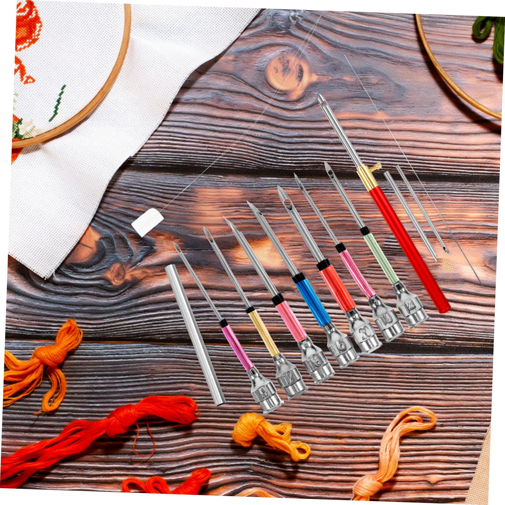 Holibanna Adult Punch Needle Embroidery Kit 14-Piece Punch Needle Set for DIY Craft