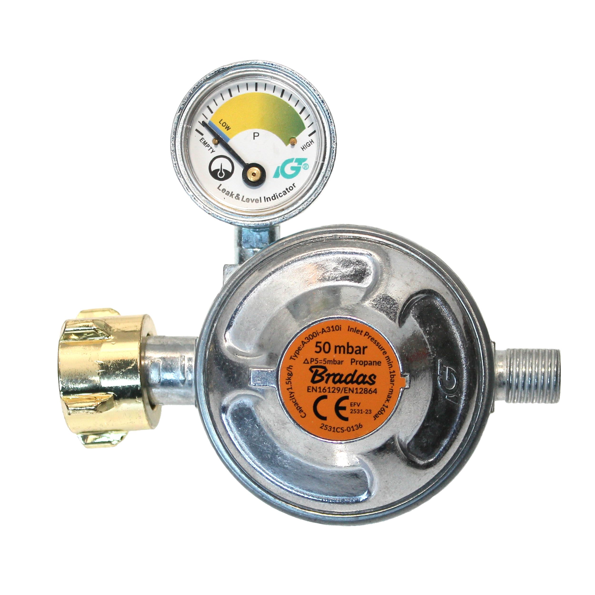 Gewächshausheizung 4kW mit Thermostat und Piezozündung für Wandmontage oder im Stand montierbar Gasheizer inkl. Schlauch HPV made in Germany Frostwächter (Mit Druckminderer (Außenbereich))