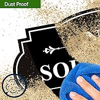 Vista 9 de Señal de No Solicitar para Casa, Señal de No Solicitar para Patio, 13"x13", Estacas Integradas Super Resistentes, Compuesto de Aluminio Libre