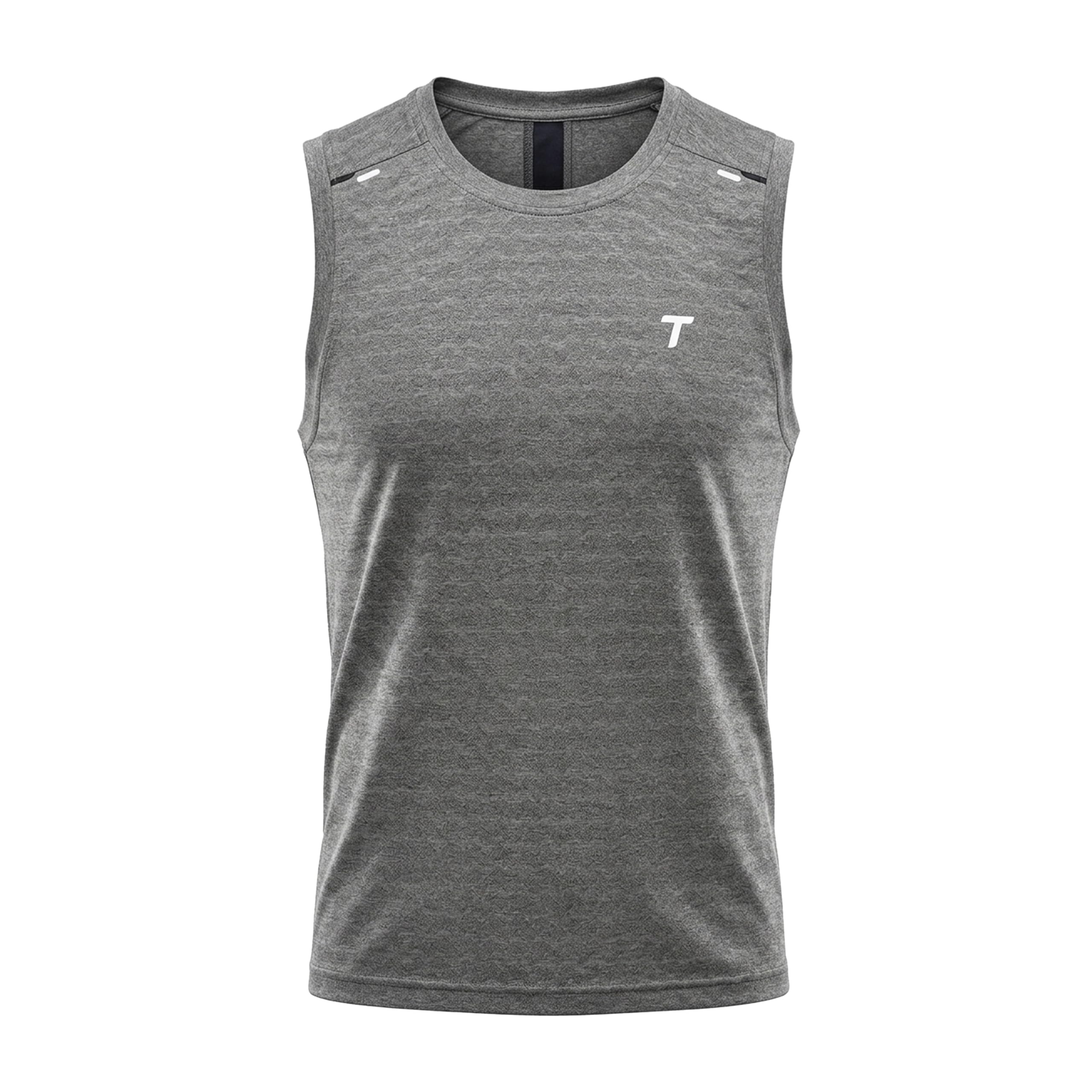 Total Running Singlet Moisture Wicking Total Dry Fabric - Breathable Jacquard Training Vest Sleeveless Athletic Fit Round Neck Black Avant Pro 5131 for Men-image-12