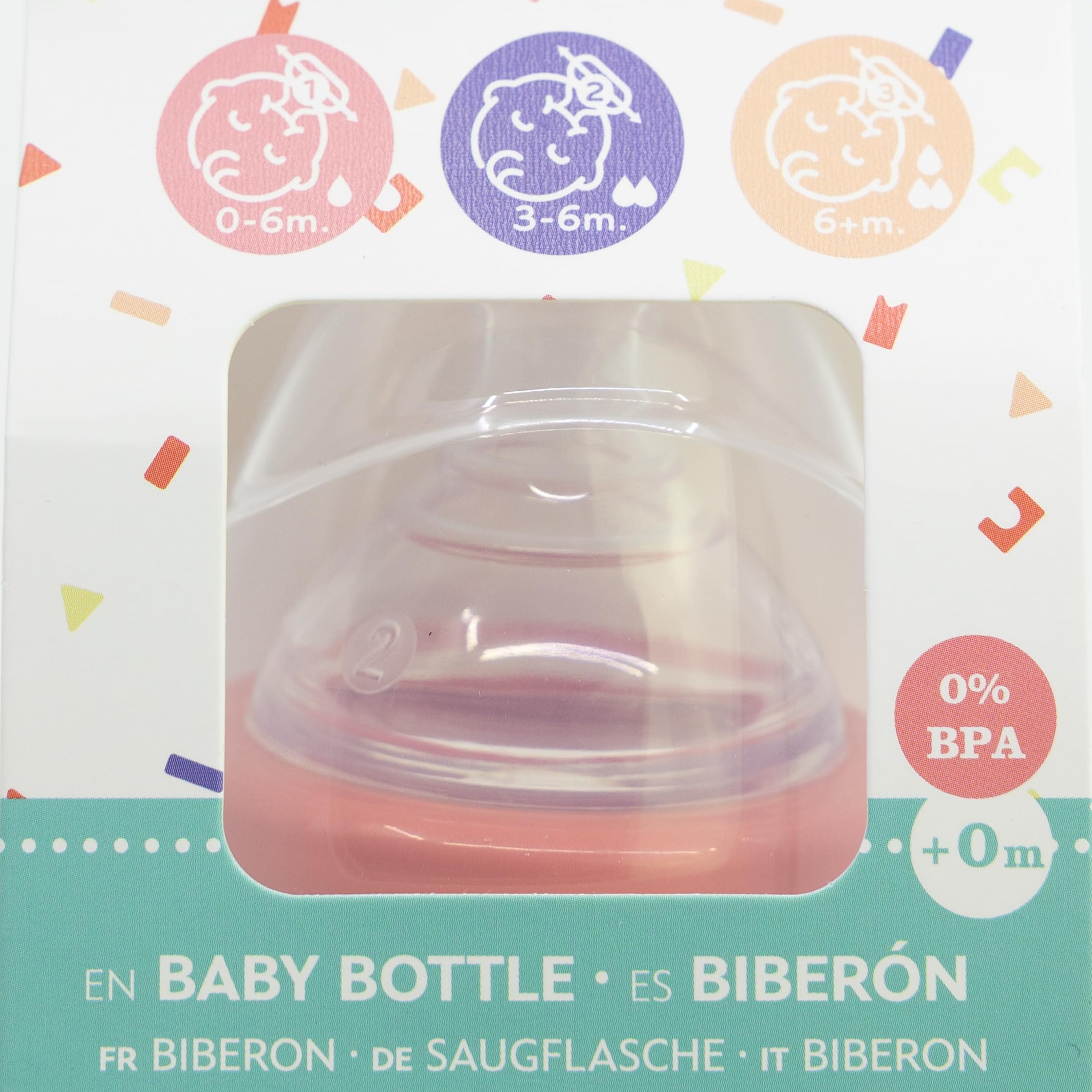STOR Biberon con Manici Minni 360ml Collo Largo Tettarella Silicone 3 Posizioni Disney Baby Sistema Anti-Coliche Senza BPA 0 Mesi Plus