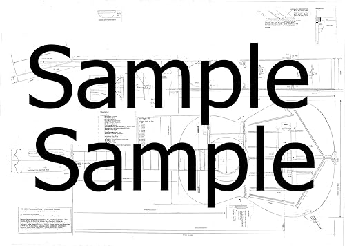 PLANES Guitarra Flamenca - Planes de tamaño real a escala completa - Planes de flamenco español Conde hermanos