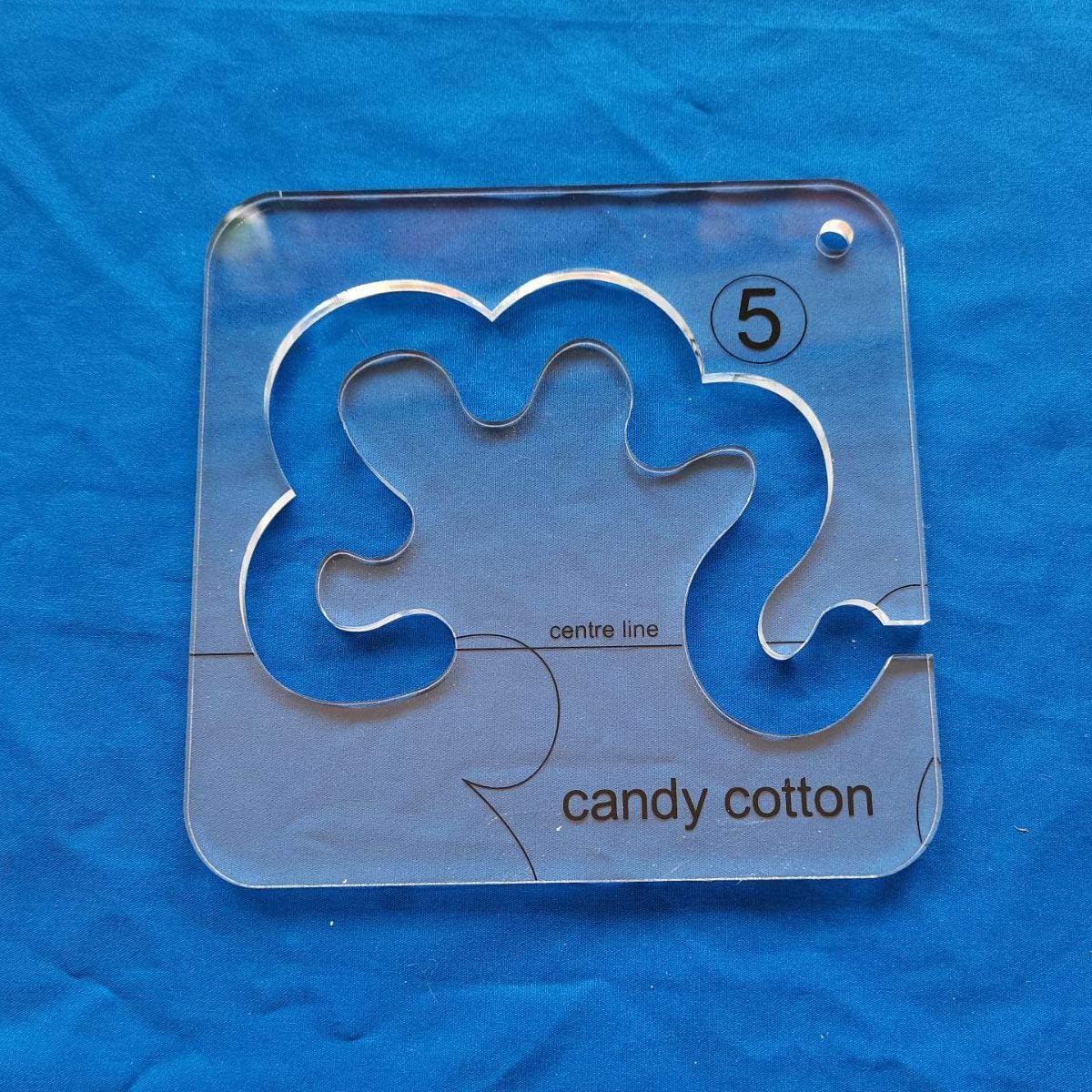 HONEYSEW Free Motion Quilting Template Series 5 with Quilting Frame for Domestic Sewing Machine Ruler (Swirl Template)