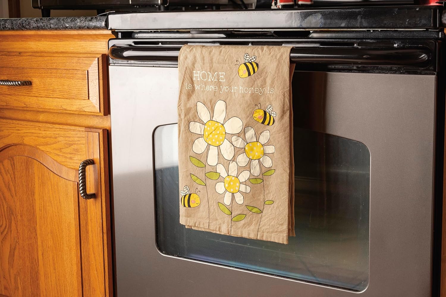Primitives by Kathy Decorative Kitchen Towel - Home is Where Your Honey is - Image 3