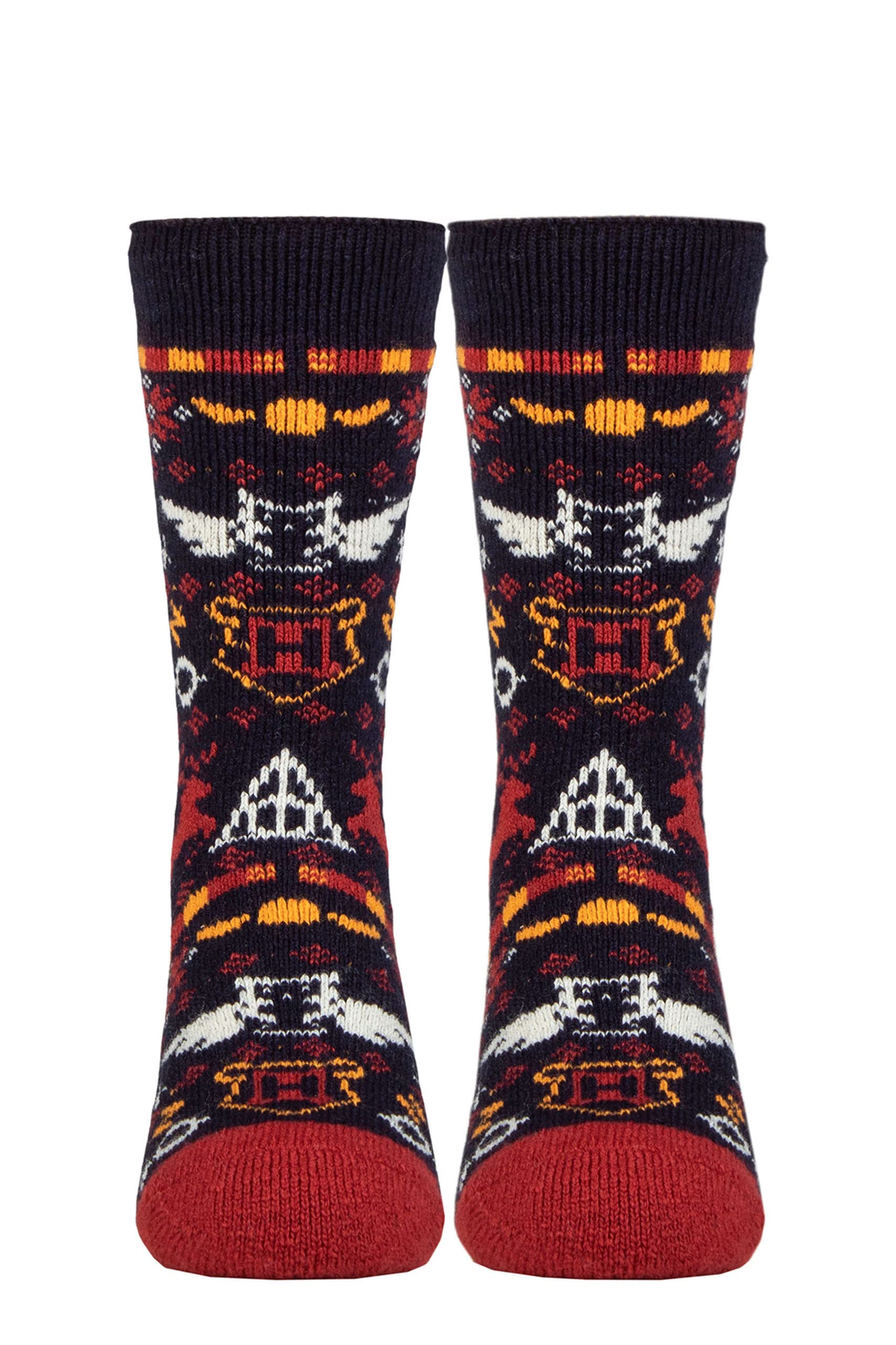 HEAT HOLDERS SOCKSHOP Ladies 1.6 TOG Lite Harry Potter Thermal Socks Pack of 1 Navy 4-8