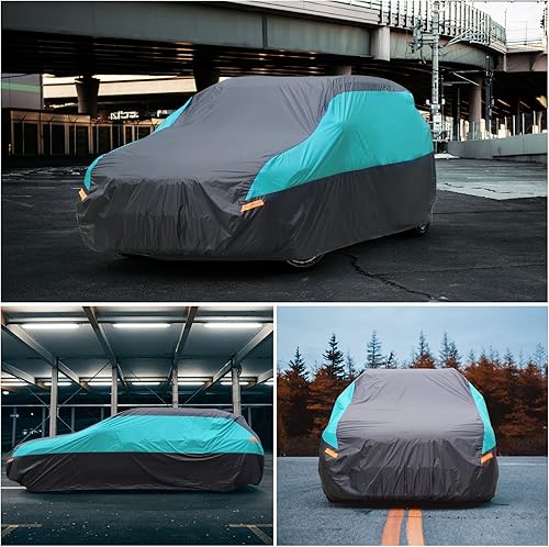 Miniatura 7 de Funda de automóvil para SUV impermeable para todo tipo de clima, cubierta de automóvil para exteriores, protección contra el viento de nieve UV de