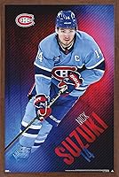 Vista 9 de Trends International NHL Montreal Canadiens - Póster de pared de Nick Suzuki 23, 22.37 x 34.00 pulgadas, paquete de póster y montaje
