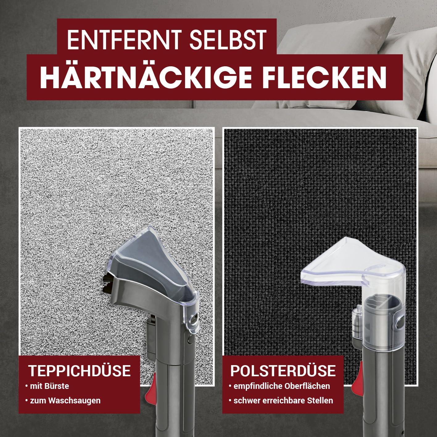 CLEANmaxx Kompakt Plus Polsterreiniger Gerät 400W – Bild 6