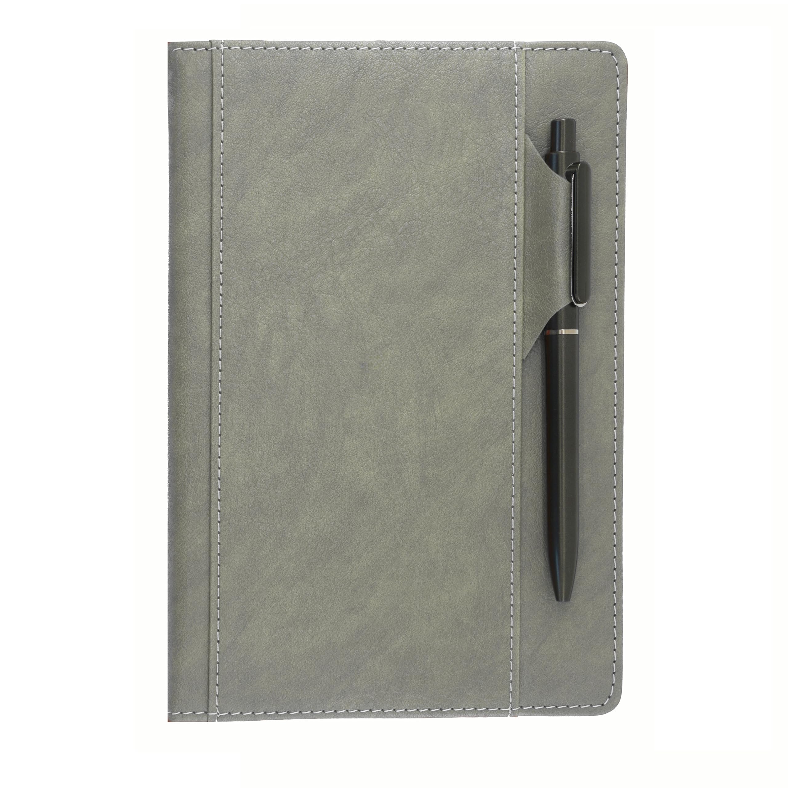 Carnet de notes de qualité supérieure avec clip pour stylo et porte-stylo, poches pour cartes, 240 pages, ligné pour université, 80 g/m², carnet de notes pour le travail, les études, le journal intime