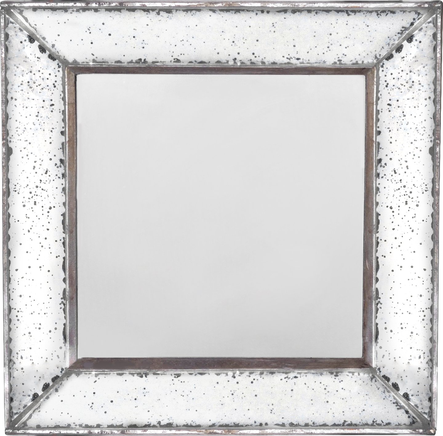 A&B Home, 12 x 1.5 x 12-Inch Mirabelle Antique-Style Wall Mirror
