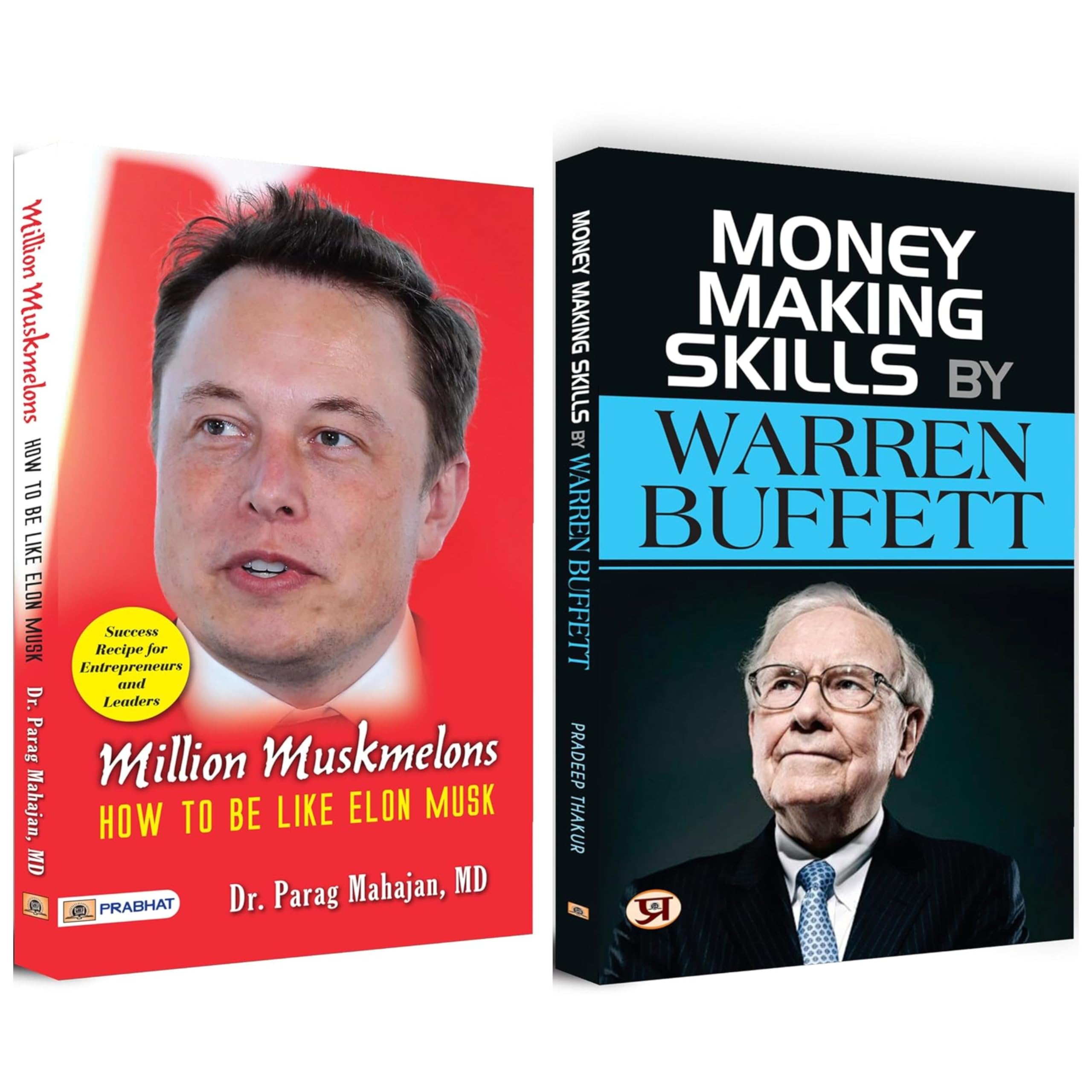 Million Muskmelons: How To Be Like Elon Musk + Money Making Skills by Warren Buffet: A Guide to Building Wealth (Set of 2 Books in English)