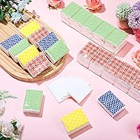 Vista 2 de Yinder Paquete de 120 pañuelos de bolsillo de 3 capas de papel facial geométrico a granel para el día de la madre, viaje de negocios, ceremonia