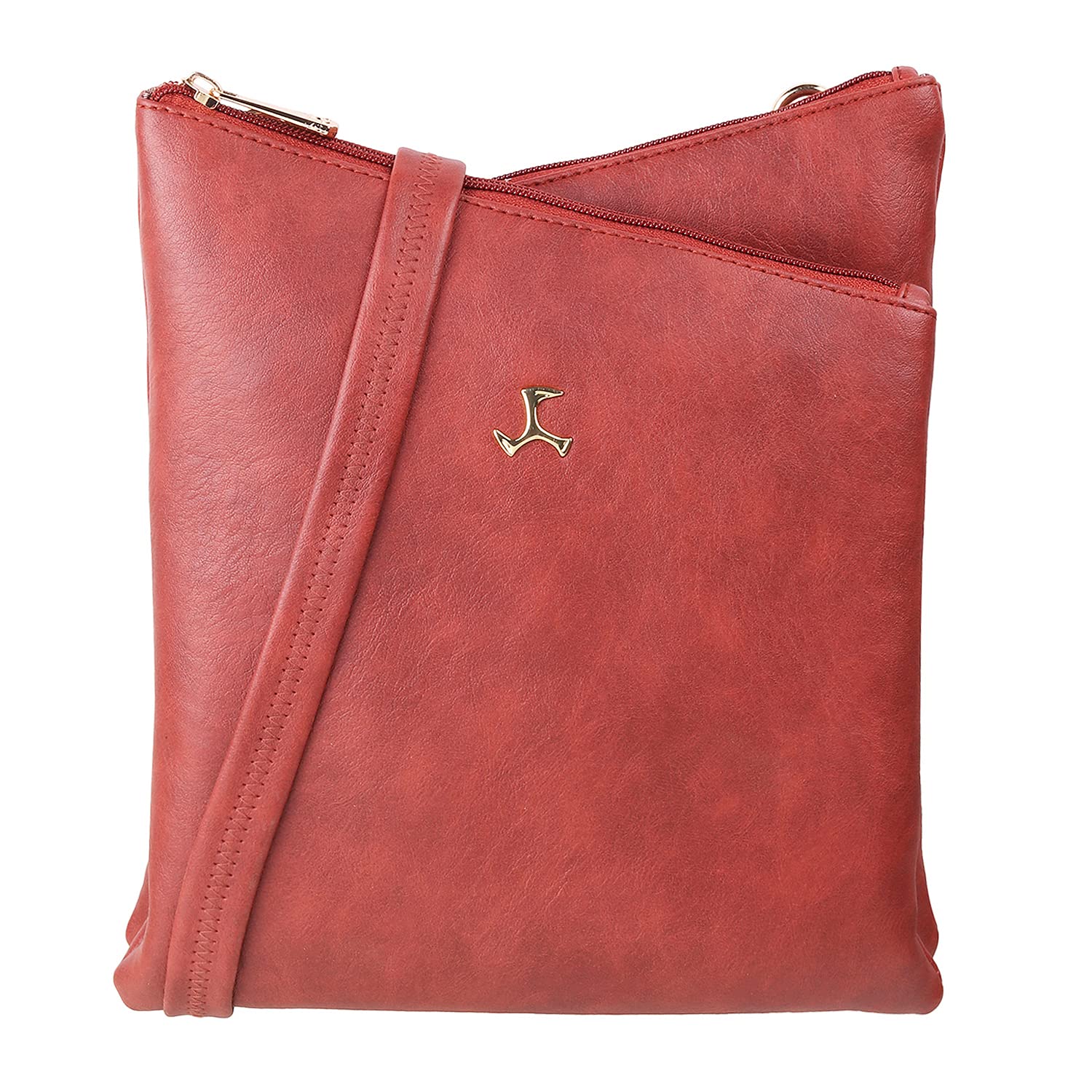 Mochi Women Red Zip Top Sling Bag (66-7211) (B09W19XF1W) Amazon Price History, Amazon Price Tracker