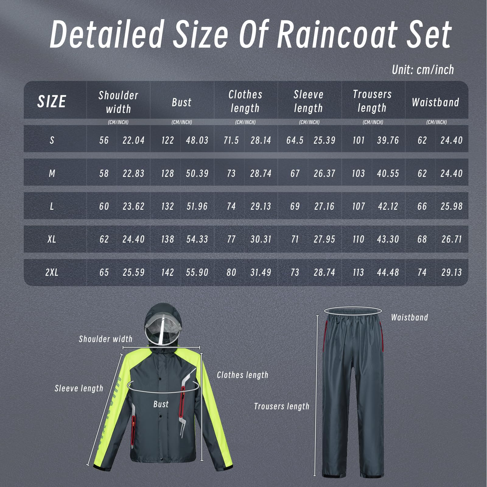 Hommes Costume De Pluie En Plein Air Imperméable Salopette Respirant Veste De Pluie Et Pantalon Ensemble Unisexe Cyclisme Imperméable À Capuche Vêtements De Pluie