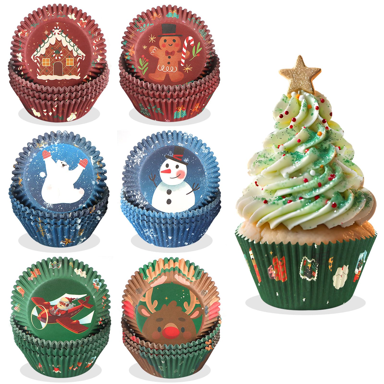 Set 318 Pezzi Pirottini E Topper Per Cupcake Laurea - Tema Congrats Grad, Colori Oro E Nero - Decorazioni Per Feste