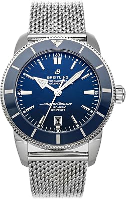 Breitling Blue Dial Stainless Steel Mens Watch AB2020161C1A1