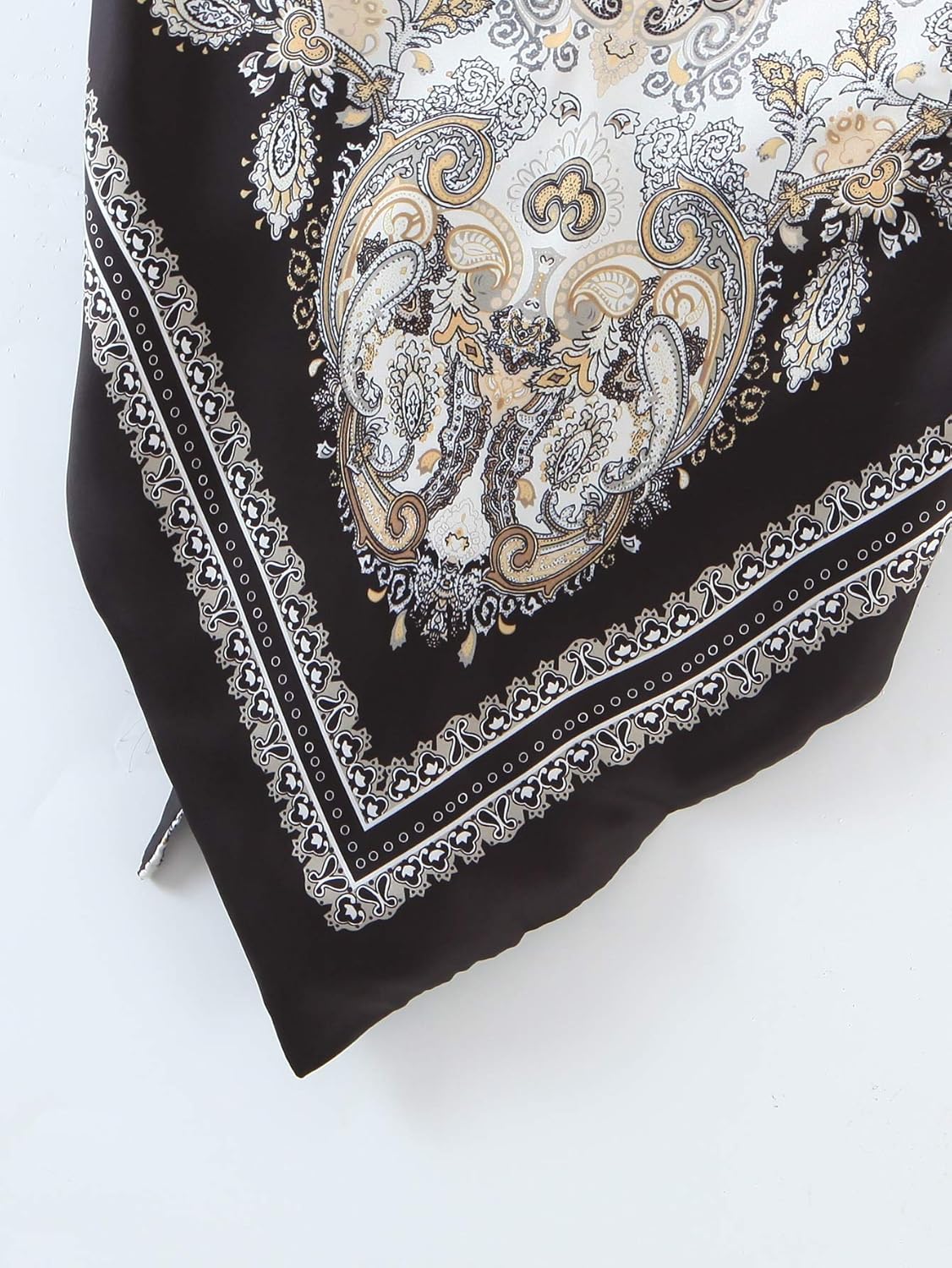 Women's Paisley Print Tie Back French Knot Hanky Hem Spaghetti Straps Handkerchief Cami Bandana Tube Crop Top - Image 4