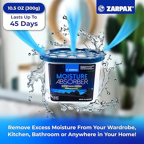 Miniatura 2 de Cajas de Absorción de Humedad con Carbón Activado 10.5 oz/300g Elimina Humedad, Ambientadores, Olores y Humedad Absorbente de Olores Trampa