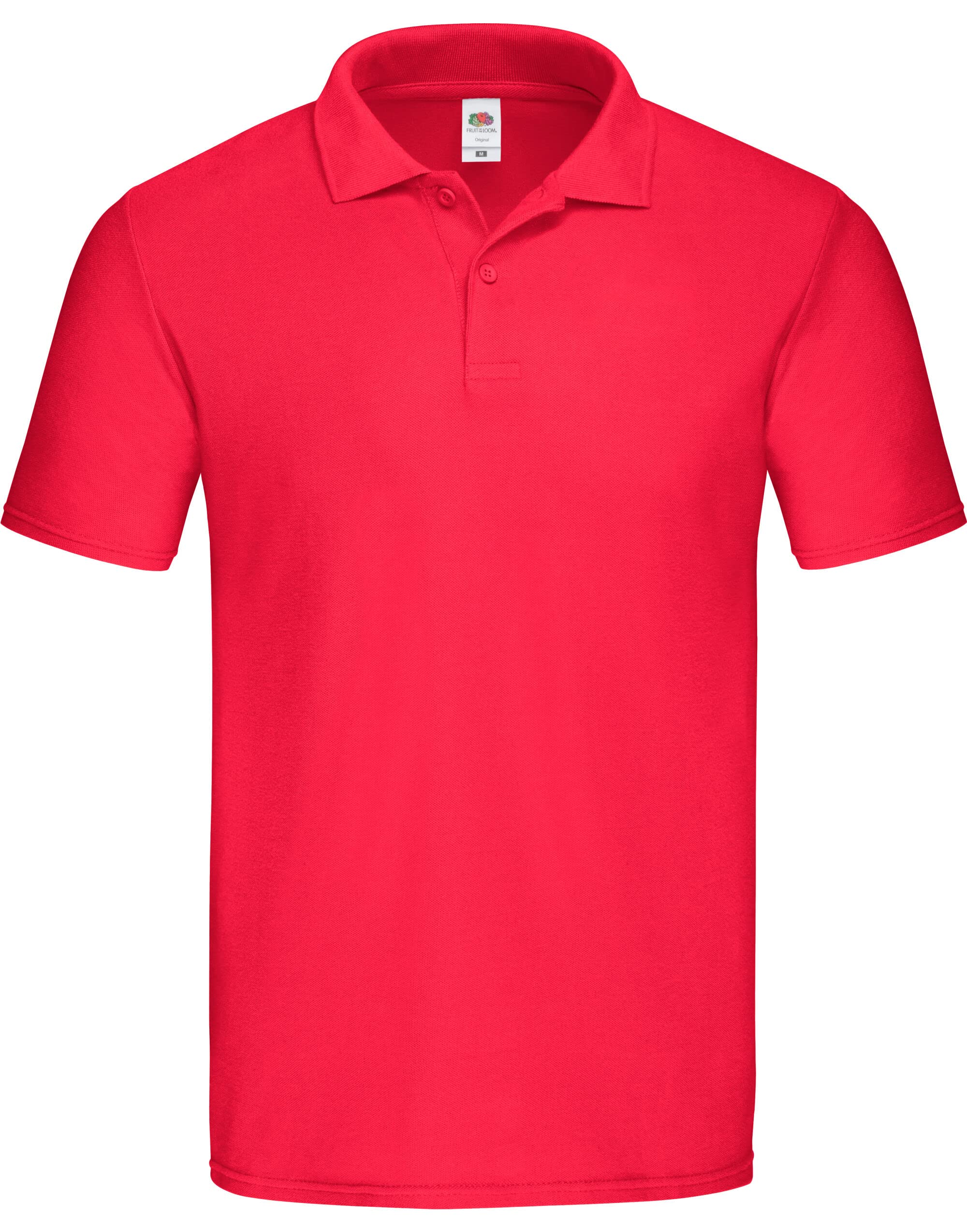 Fruit Of The Loom Men's Red Fuit Of The Loom 63050 Original Polo Shirt - 2XL