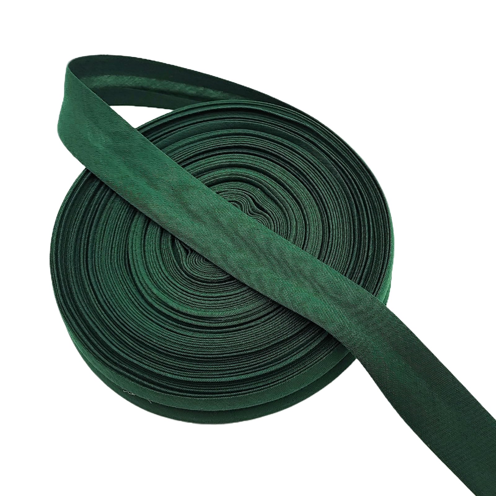 Schrägband aus Baumwolle, einfach gefaltet, 20 mm, zum Nähen, Basteln, Nähen, Paspeln, Nähen, Nähen, Nähen, Nähen, Nähen, Nähen, Nähen, Nähen, Nähen, 18 m, Dunkelgrün