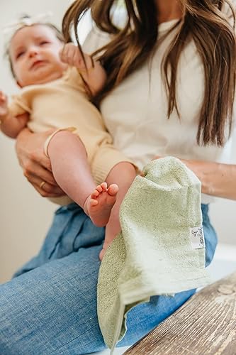 Miniatura 8 de Copper Pearl 6 toallas de baño ultra suaves para bebé, grandes, suaves, de 11 x 11 pulgadas