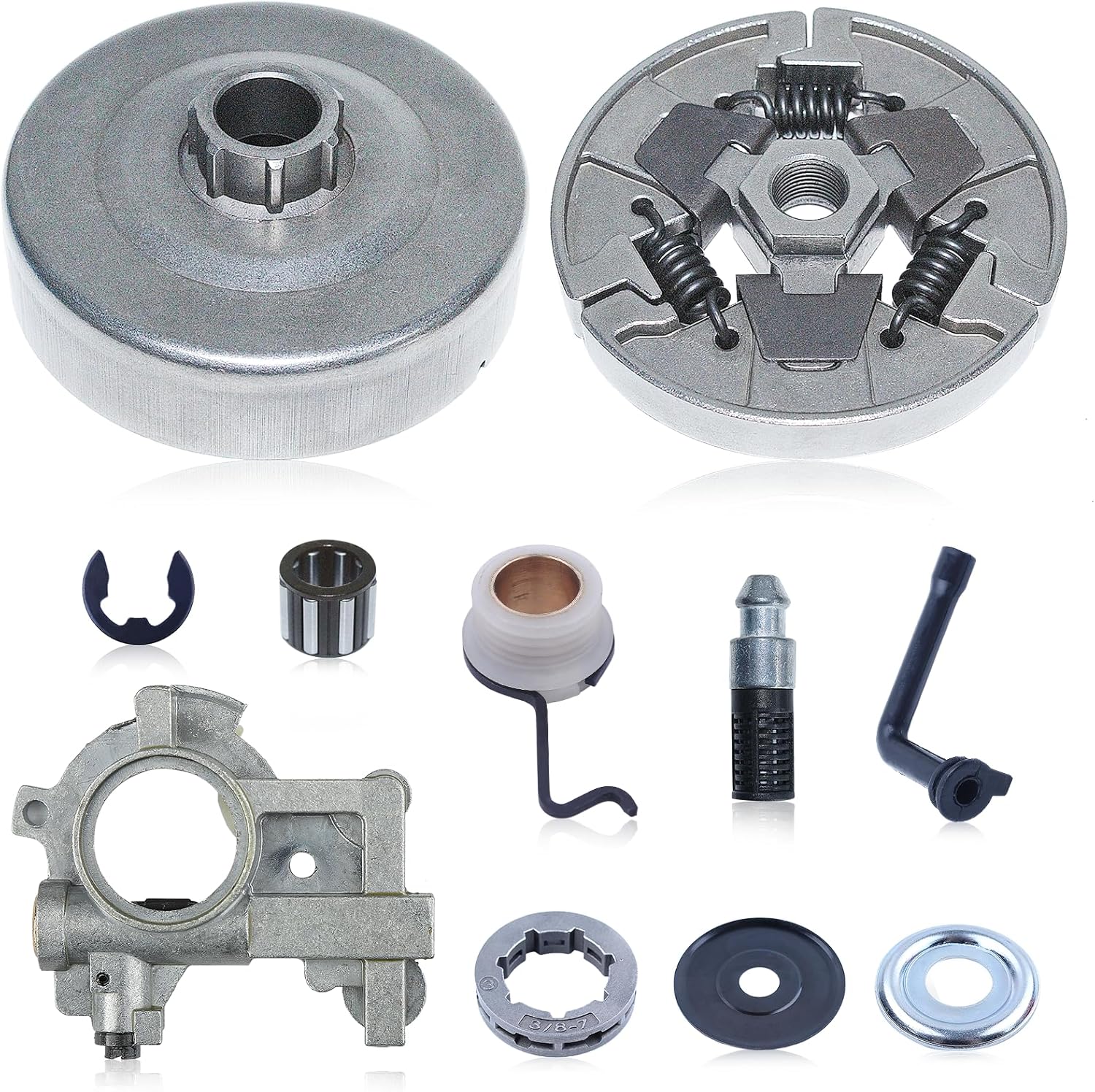 Recoil Starter Assembly & Clutch Drum Kit for Echo CS‑370 CS‑400 CS‑440 Chainsaws – Complete Replacement (Part A051000982)