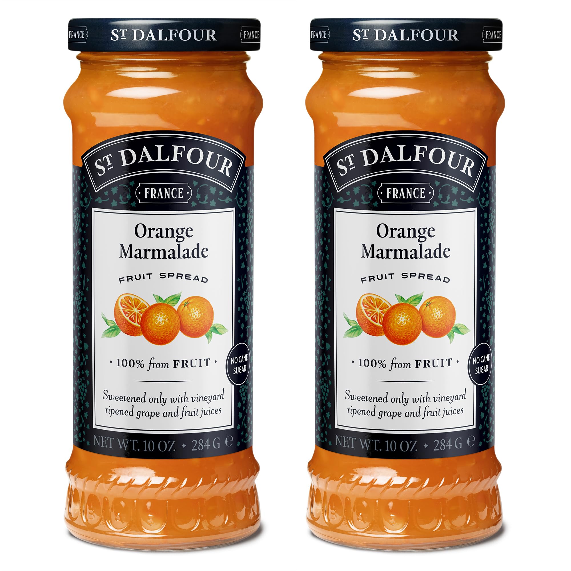 St. Dalfour Orange Marmalade / 10 Ounce (Pack of 2) / 2 Jams & Preserves