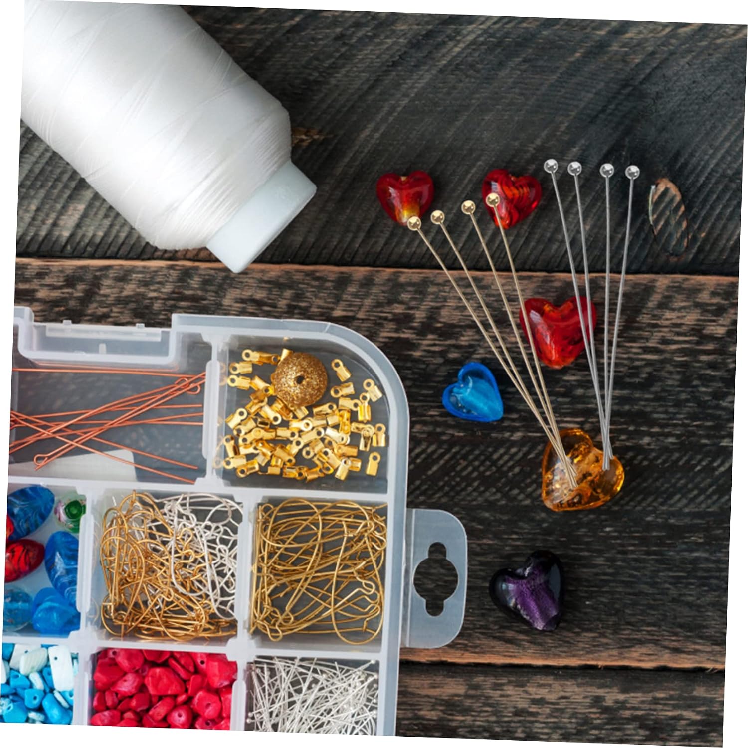 DIY Jewelry Making Supplies 400pcs Ball Head Pins Straight Pins Jewelry Making Wire Charm Necklace Kit