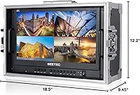 Vista 8 de SEETEC ATEM156-CO 15.6 Inch Live Streaming Carry-on Broadcast Director Monitor with 4 HDMI Input Output Quad Split Display for ATEM Mini Video