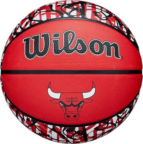 Miniatura 34 de Wilson NBA Team Balones de baloncesto con diseño de grafiti - Talla 7 - 29.5"