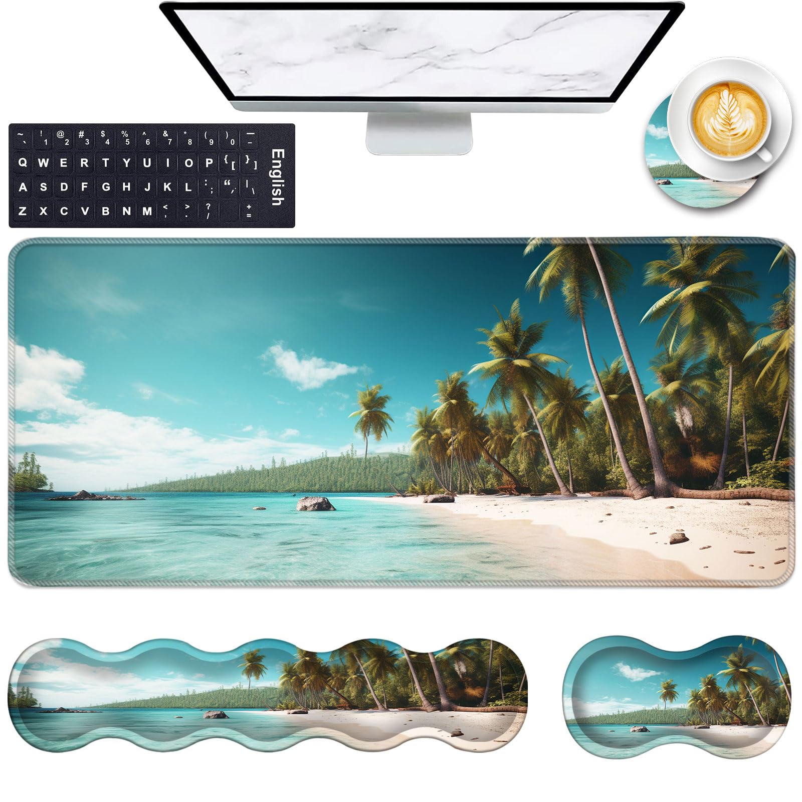 Ergonomic Wrist Rest & Mouse Pad Set - Pain Relief -22
