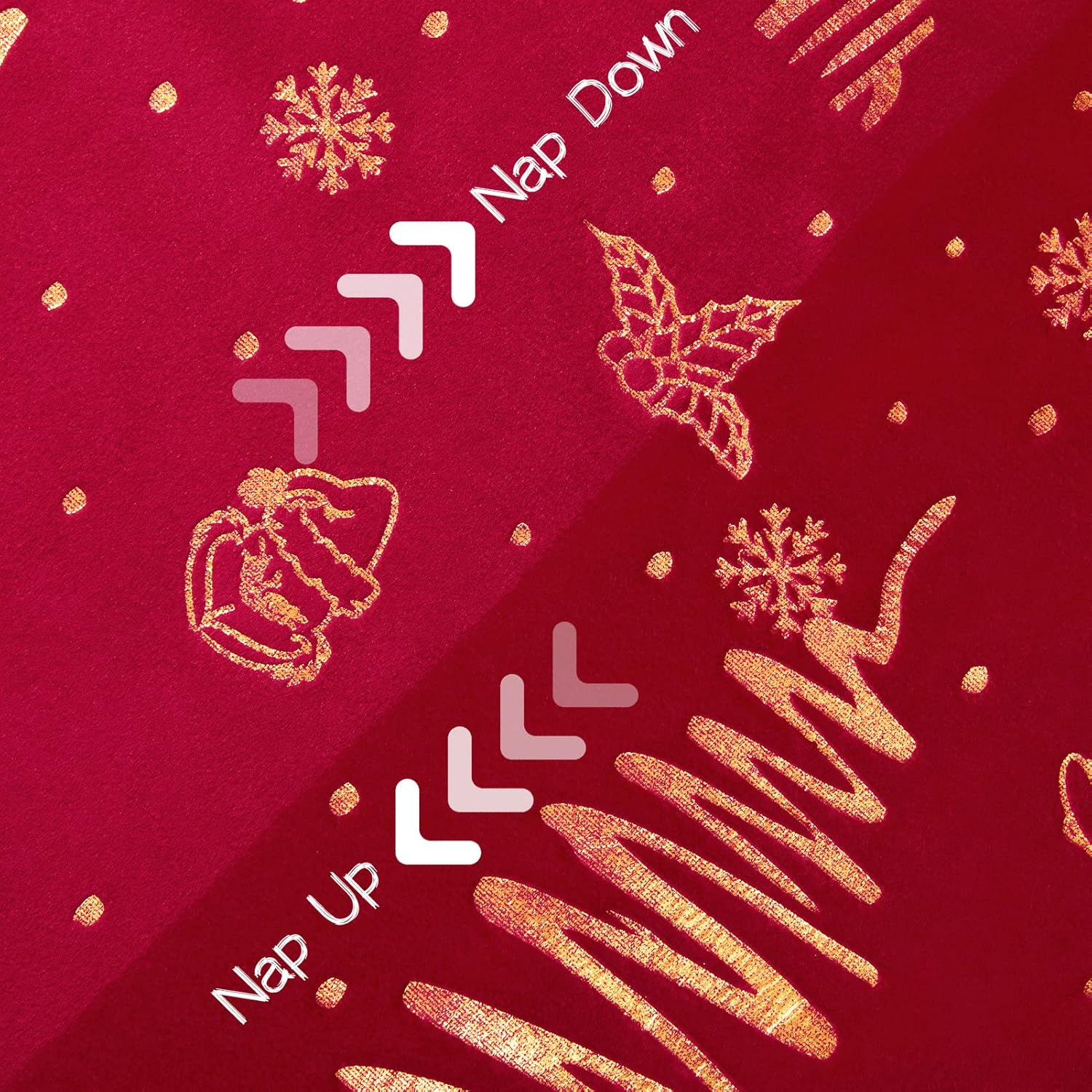 96 inches Long Red christmas curtains velvet for Living Room, Printed with Grinch & Tree Pattern Thermal Insulated Blackout Curtains drapes for winter 96 inch length 2 Panels Set cortinas navideas