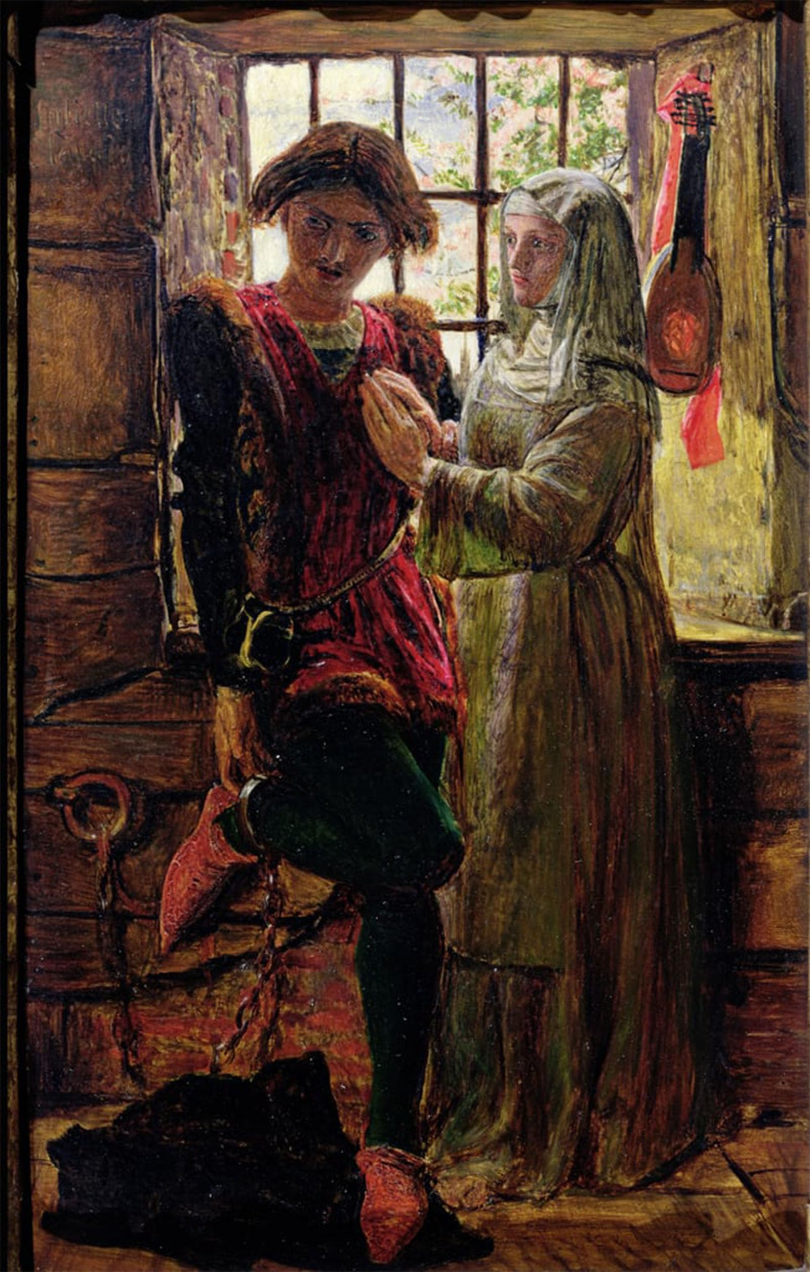 POSTERIIk Famous Modern Artwork Art Mural Isabella by William Holman Hunt Oil Paintings Pictures for Home Decor 60x90cm