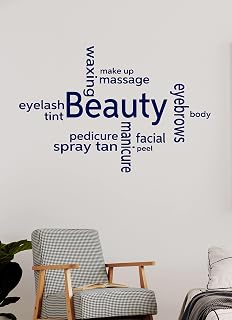 Wall Vinyl Decal Iclobber Beauty Salon Collage Spray Tan Nail Polish Mural Quote Picture Mural Quote Picture Vinyl Decor Sticker Home Art Print