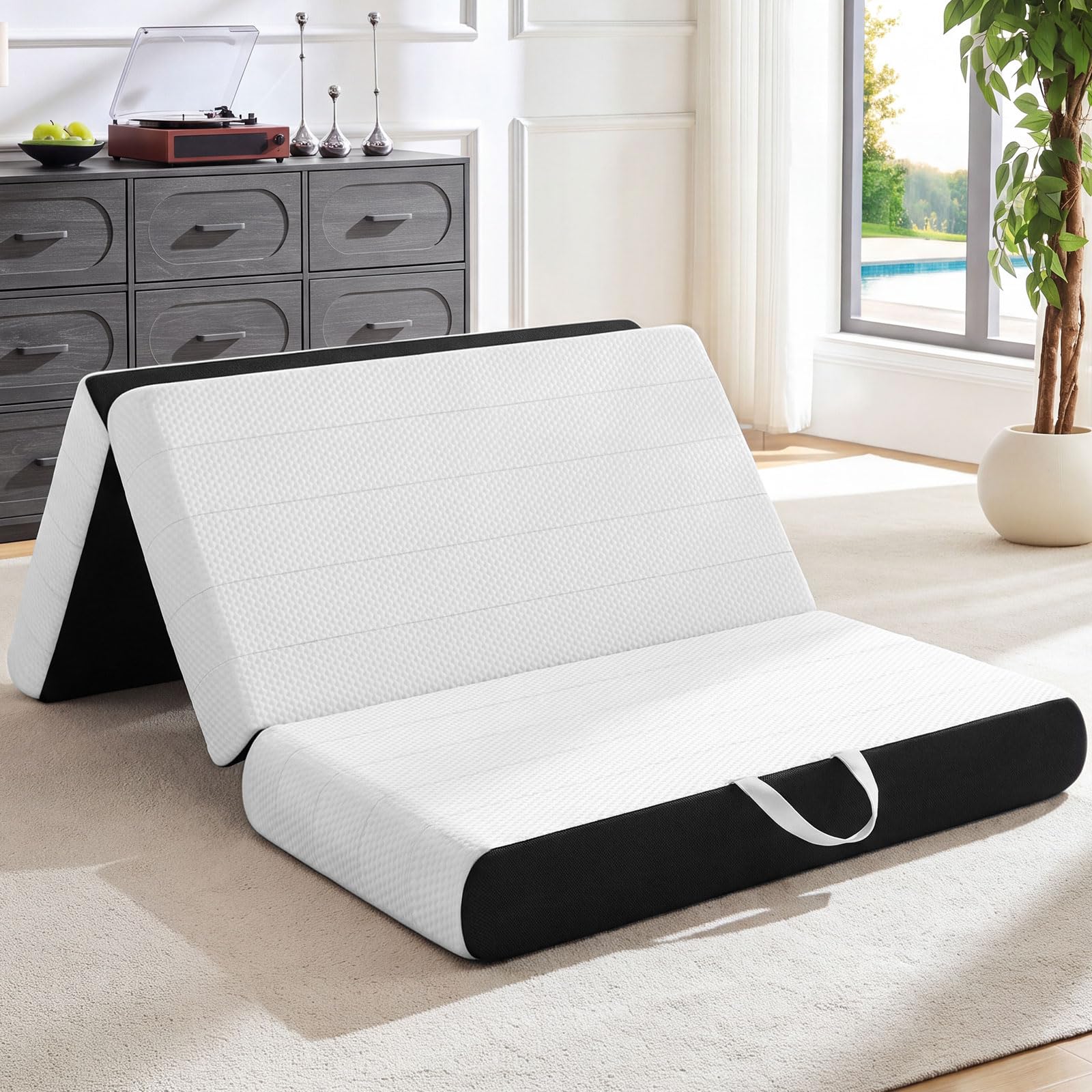 Photo 1 of ROXGOX Foldable Memory Foam Mattress - King, 6 Inch